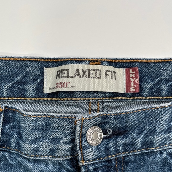 Levi’s 550 Relaxed Fit Men’s Denim Blue Jeans - Size 38 x 32 - Picture 3 of 10